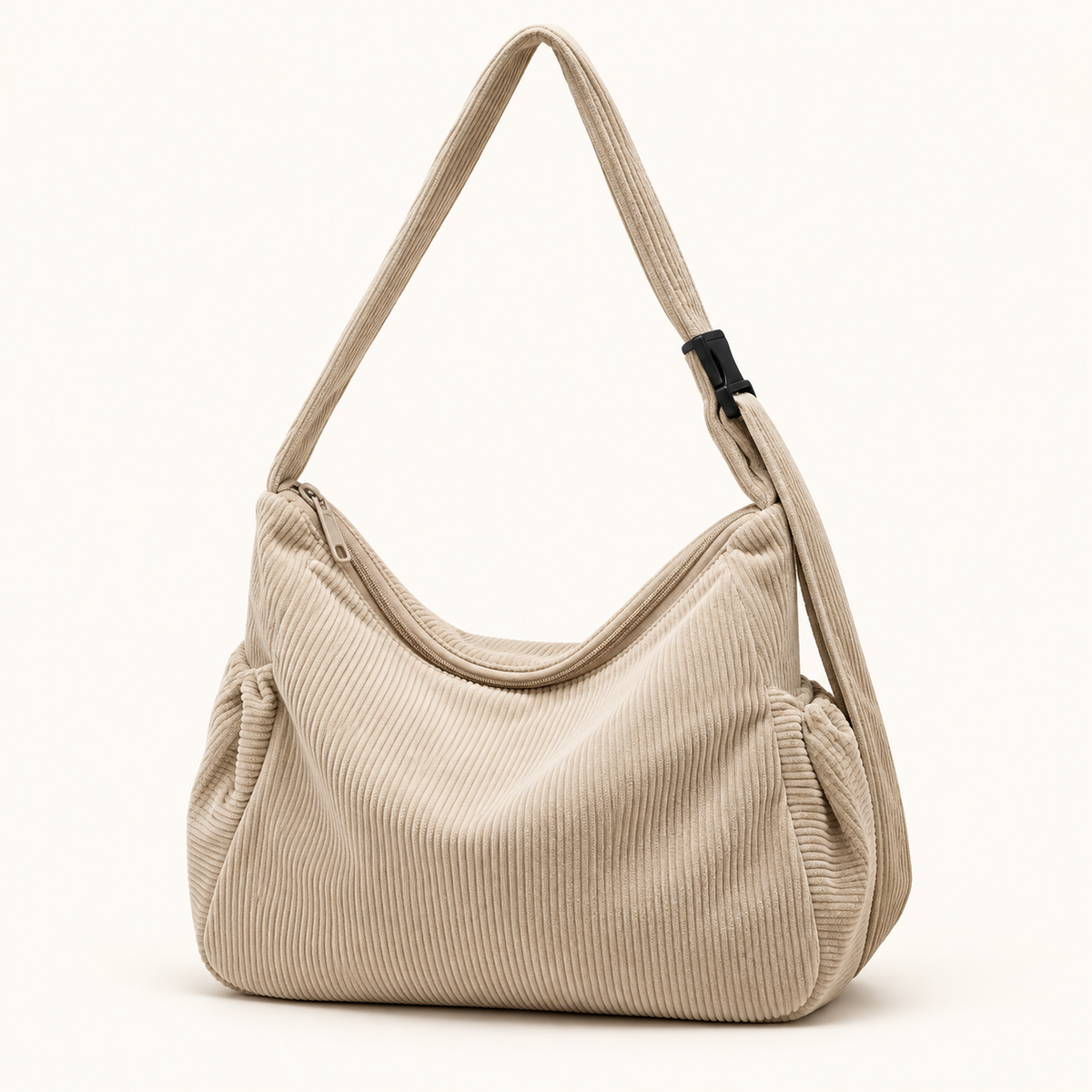 Bolsa Cotelê Sacrelle Y310 na cor Cáqui