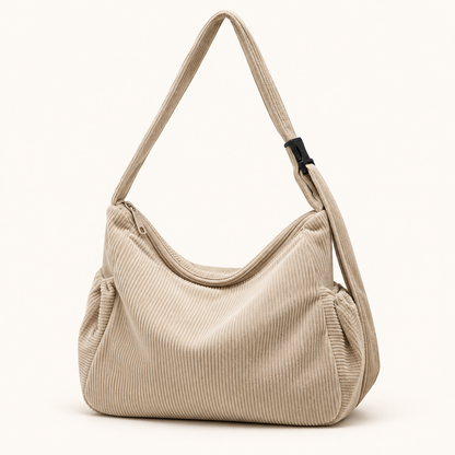 Bolsa Cotelê Sacrelle Y310 na cor Cáqui