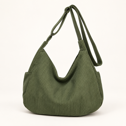 Bolsa Cotelê Sacrelle Y311 na cor Verde