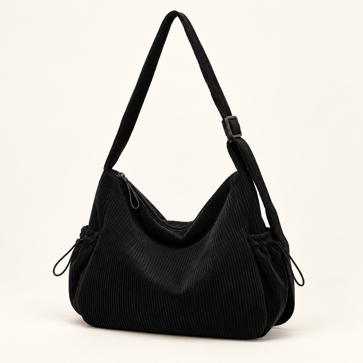 Bolsa Cotelê Sacrelle Y310 na cor Preto