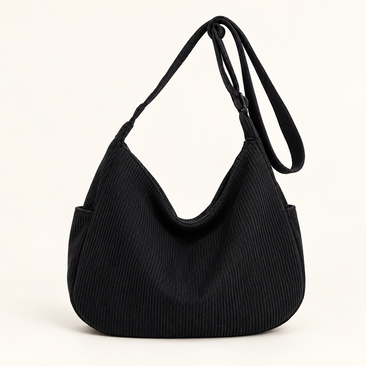 Bolsa Cotelê Sacrelle Y311 na cor Preto