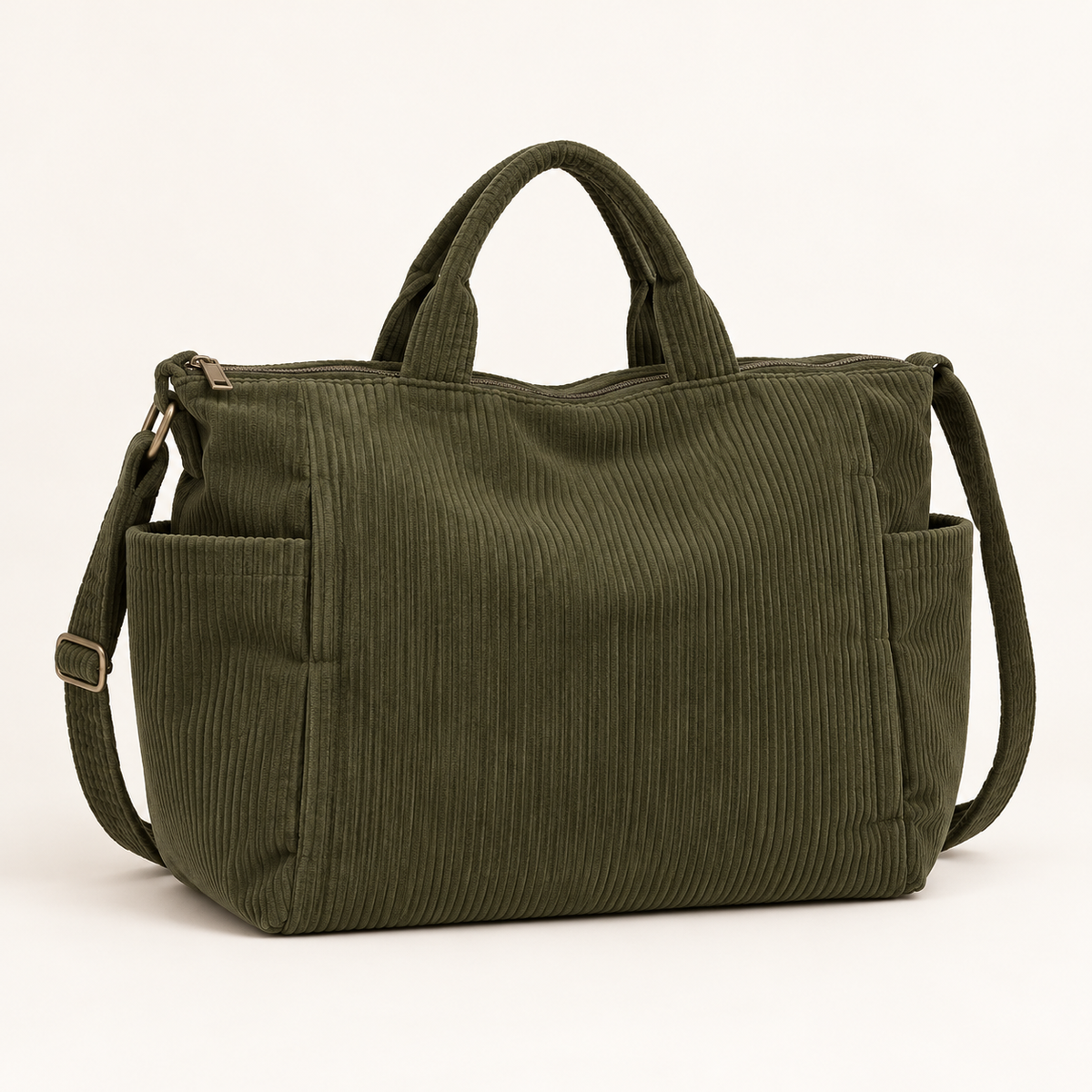 Galeria da Bolsa Cotelê Sacrelle Y189 — 07 flatlay