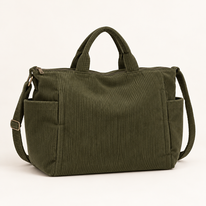 Galeria da Bolsa Cotelê Sacrelle Y189 — 07 flatlay